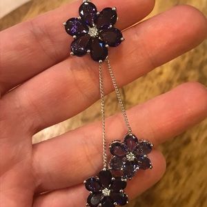 Simply Vera Vera Wang amethyst flower necklace